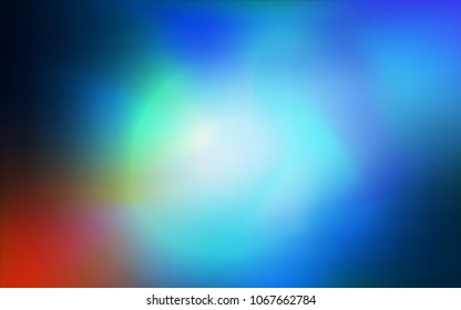 Dark BLUE vector glossy abstract backdrop. A completely new color illustration in a vague style. The elegant pattern can be used as part of a brand book.