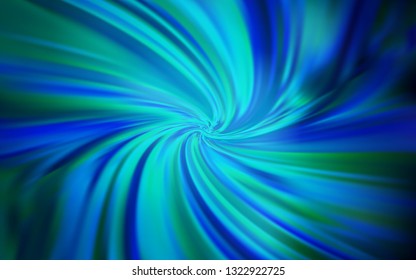 Dark BLUE vector glossy abstract layout. Glitter abstract illustration with gradient design. Blurred design for your web site.