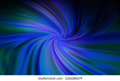 Dark BLUE vector glossy abstract layout. A completely new colored illustration in blur style. Blurred design for your web site.