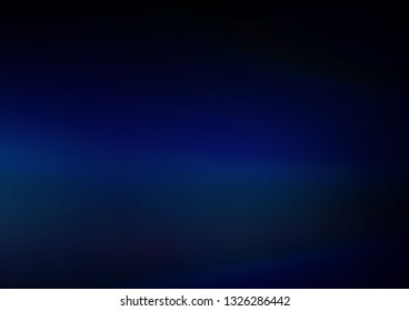 Dark BLUE vector glossy abstract background. A completely new color illustration in a bokeh style. Brand new style for your business design.
