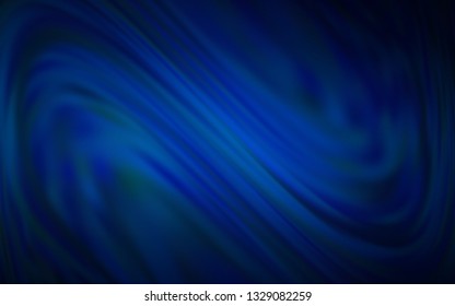 Dark BLUE vector glossy abstract backdrop. Colorful illustration in abstract style with gradient. Smart design for your work.