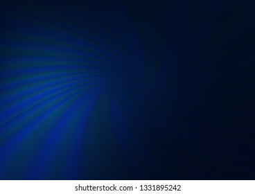 Dark BLUE vector glossy abstract template. Modern geometrical abstract illustration with gradient. The best blurred design for your business.