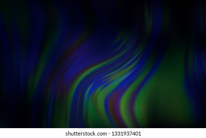 Dark BLUE vector glossy abstract layout. Creative illustration in halftone style with gradient. New way of your design.
