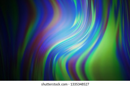 Dark BLUE vector glossy abstract backdrop. Colorful illustration in abstract style with gradient. Blurred design for your web site.