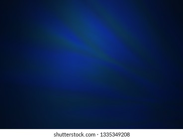 Dark BLUE vector glossy abstract background. A vague abstract illustration with gradient. The elegant pattern for brand book.