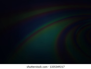 Dark BLUE vector glossy abstract template. Creative illustration in halftone style with gradient. A completely new template for your design.