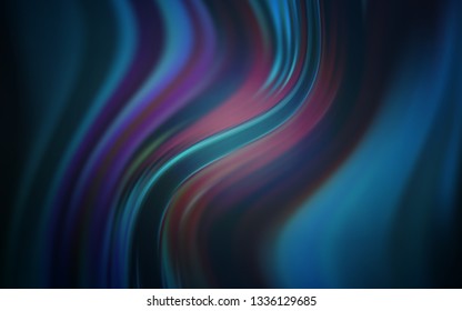 Dark BLUE vector glossy abstract background. New colored illustration in blur style with gradient. New way of your design.