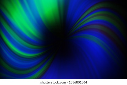 Dark BLUE vector glossy abstract layout. Colorful abstract illustration with gradient. New style for your business design.