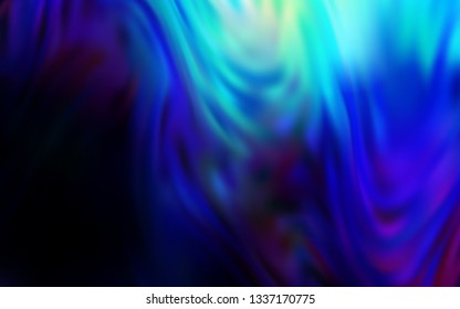 Dark BLUE vector glossy abstract layout. Shining colored illustration in smart style. Smart design for your work.