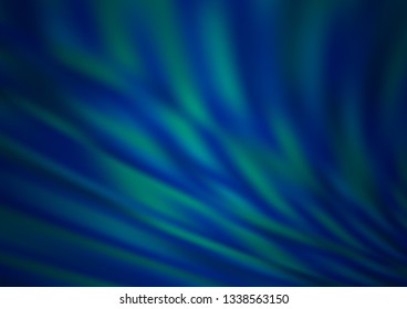 Dark BLUE vector glossy abstract template. A vague abstract illustration with gradient. The elegant pattern for brand book.