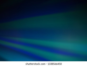 Dark BLUE vector glossy abstract background. A vague abstract illustration with gradient. The background for your creative designs.