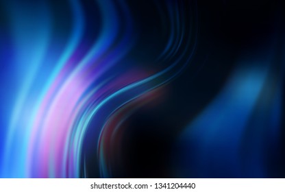 Dark BLUE vector glossy abstract layout. Colorful illustration in abstract style with gradient. The best blurred design for your business.