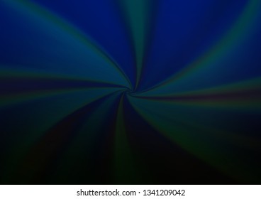 Dark BLUE vector glossy abstract template. Modern geometrical abstract illustration with gradient. The blurred design can be used for your web site.