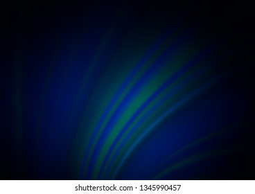 Dark BLUE vector glossy abstract template. Glitter abstract illustration with an elegant design. The blurred design can be used for your web site.