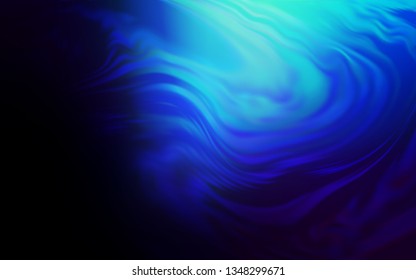Dark BLUE vector glossy abstract backdrop. New colored illustration in blur style with gradient. Completely new design for your business.