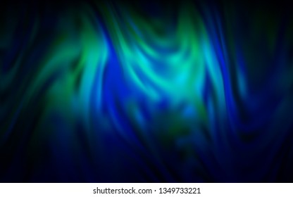 Dark BLUE vector glossy abstract backdrop. Glitter abstract illustration with gradient design. Elegant background for a brand book.