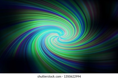Dark BLUE vector glossy abstract backdrop. An elegant bright illustration with gradient. New way of your design.