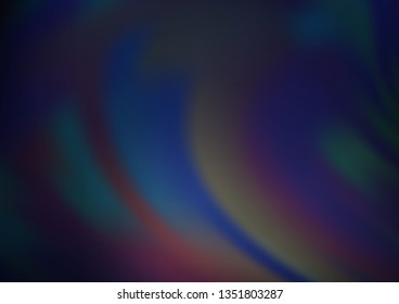 Dark BLUE vector glossy abstract background. Colorful abstract illustration with gradient. Brand new style for your business design.