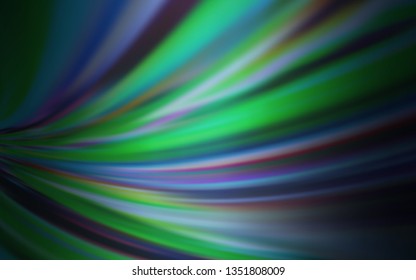 Dark BLUE vector glossy abstract layout. A completely new colored illustration in blur style. New style design for your brand book.