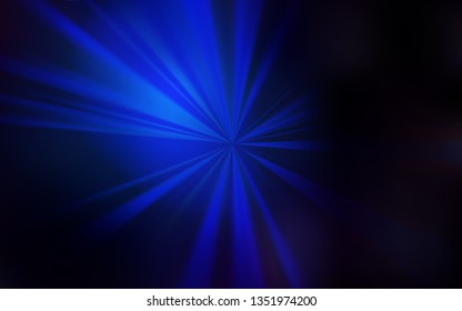 Dark BLUE vector glossy abstract backdrop. Glitter abstract illustration with gradient design. Elegant background for a brand book.