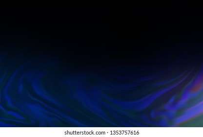 Dark BLUE vector glossy abstract background. Glitter abstract illustration with gradient design. New style for your business design.