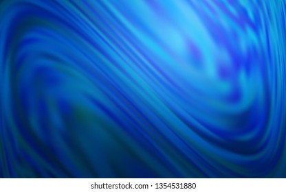 Dark BLUE vector glossy abstract layout. A completely new colored illustration in blur style. New style design for your brand book.