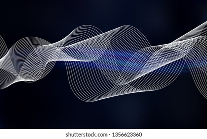 Dark BLUE vector glossy abstract backdrop. Modern abstract illustration with gradient. New style design for your brand book.