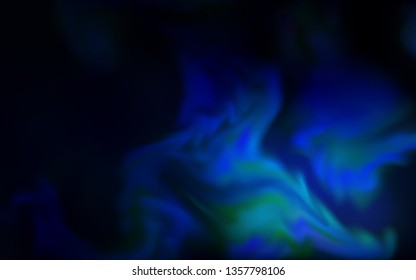 Dark BLUE vector glossy abstract layout. A completely new colored illustration in blur style. New design for your business.