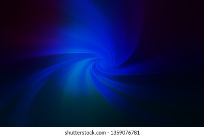 Dark BLUE vector glossy abstract layout. Creative illustration in halftone style with gradient. Background for designs.