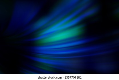 Dark BLUE vector glossy abstract background. An elegant bright illustration with gradient. New style design for your brand book.