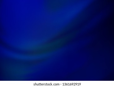 Dark BLUE vector glossy abstract background. Glitter abstract illustration with an elegant design. The elegant pattern for brand book.