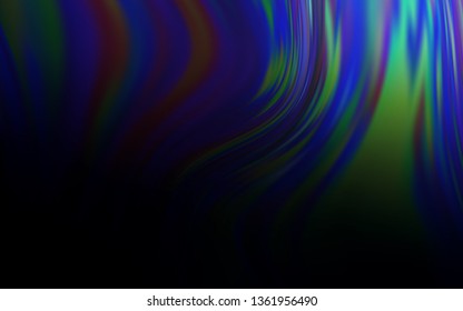 Dark BLUE vector glossy abstract layout. Glitter abstract illustration with gradient design. Elegant background for a brand book.