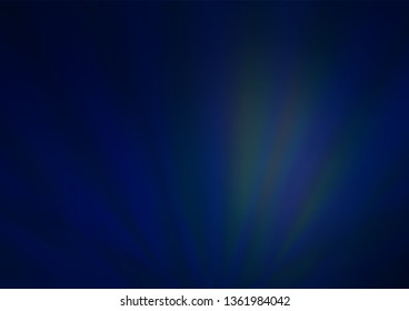 Dark BLUE vector glossy abstract background. Colorful illustration in blurry style with gradient. The elegant pattern for brand book.