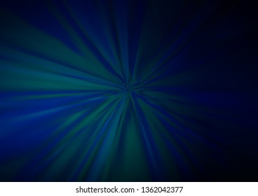 Dark BLUE vector glossy abstract background. A completely new color illustration in a bokeh style. A completely new template for your design.