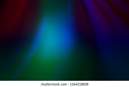 Dark BLUE vector glossy abstract layout. Colorful illustration in abstract style with gradient. Smart design for your work.