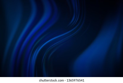 Dark BLUE vector glossy abstract background. Colorful abstract illustration with gradient. Blurred design for your web site.
