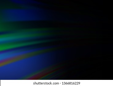 Dark BLUE vector glossy abstract background. Colorful illustration in blurry style with gradient. The best blurred design for your business.