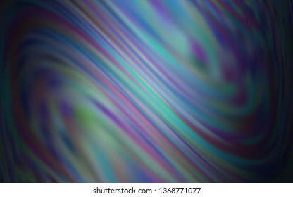 Dark BLUE vector glossy abstract backdrop. A completely new colored illustration in blur style. The best blurred design for your business.