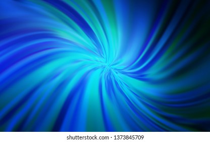 Dark BLUE vector glossy abstract backdrop. Glitter abstract illustration with gradient design. Smart design for your work.