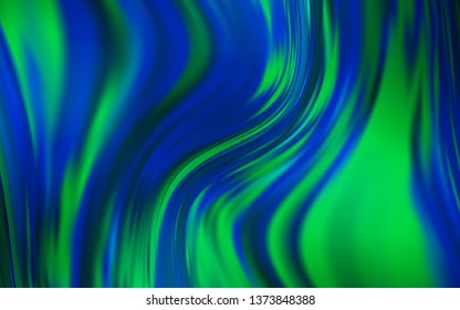 Dark BLUE vector glossy abstract layout. New colored illustration in blur style with gradient. Completely new design for your business.