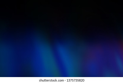 Dark BLUE vector glossy abstract background. Modern abstract illustration with gradient. Smart design for your work.