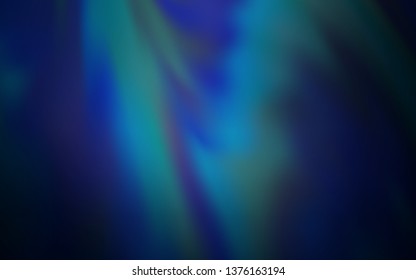 Dark BLUE vector glossy abstract backdrop. Colorful abstract illustration with gradient. New style design for your brand book.