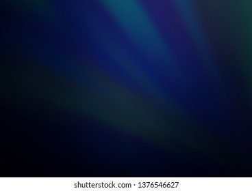 Dark BLUE vector glossy abstract background. Glitter abstract illustration with an elegant design. The template can be used for your brand book.