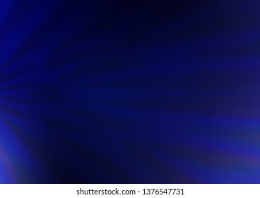 Dark BLUE vector glossy abstract background. Glitter abstract illustration with an elegant design. A new texture for your design.