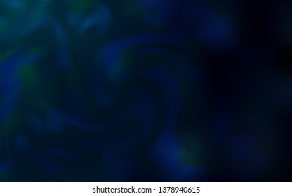 Dark BLUE vector glossy abstract background. A completely new colored illustration in blur style. Blurred design for your web site.