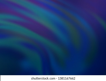 Dark BLUE vector glossy abstract template. Glitter abstract illustration with an elegant design. Brand new style for your business design.