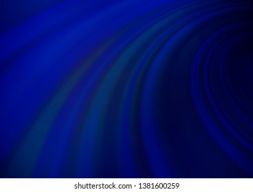 Dark BLUE vector glossy abstract background. Shining colorful illustration in a Brand new style. The template can be used for your brand book.