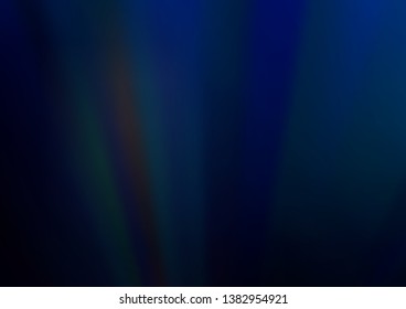 Dark BLUE vector glossy abstract template. An elegant bright illustration with gradient. The background for your creative designs.