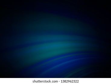 Dark BLUE vector glossy abstract template. Creative illustration in halftone style with gradient. A completely new template for your design.