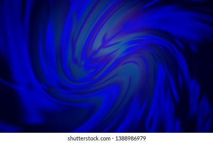 Dark BLUE vector glossy abstract background. Glitter abstract illustration with gradient design. Elegant background for a brand book.